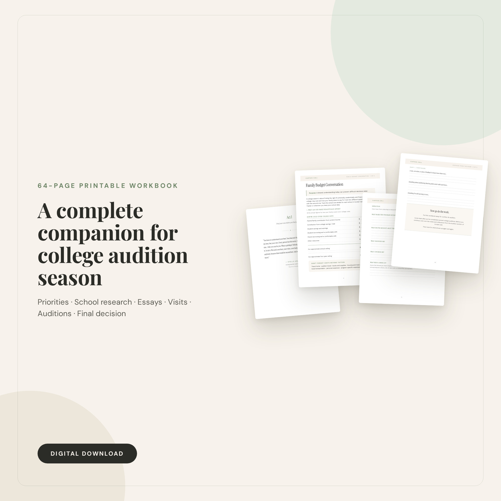 What's inside the 64-page workbook